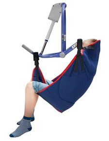 A passive sling used for patient transfers.